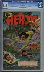 HEROIC COMICS #90 (1954) CGC NM 9.4 WHITE Pgs HIGHEST!