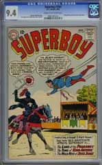 SUPERBOY #103 (1963) CGC NM 9.4 COW Pages - HIGHEST!