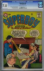 SUPERBOY #62 (1958) CGC FN/VF 7.0 CREAM TO OFF-WHITE Pg