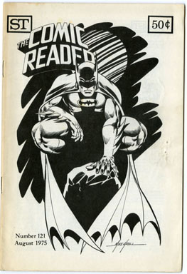COMIC READER #121 (1975) FANZINE MIKE GRELL BATMAN CVR