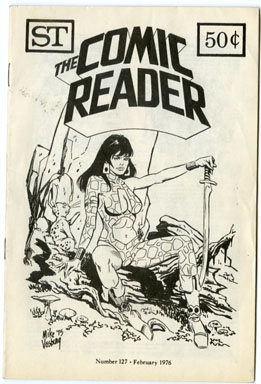 COMIC READER #127 (1976) FANZINE VOSBURG STARFIRE COVER