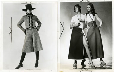 NEWS PHOTO: FASHION / GAUCHOS / SKIRTS (1970)