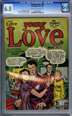 YOUNG LOVE #19 (1952) CGC FN+ 6.5 COW pgs SIMON & KIRBY