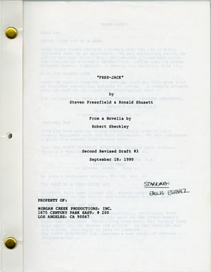 FREEJACK - ORIGINAL SCRIPT 2nd REVISED DRAFT (1990)
