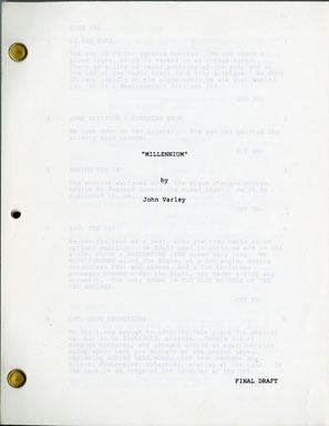 MILLENNIUM - ORIGINAL SCRIPT FINAL DRAFT 1988