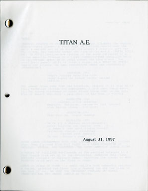 TITAN A.E. - ORIG SCRIPT Nov 1999 Draft JOSS WHEDON