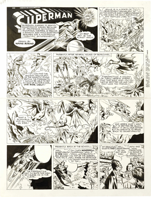 WAYNE BORING - SUPERMAN SUNDAY ORIG ART 11-7-48 VENUS