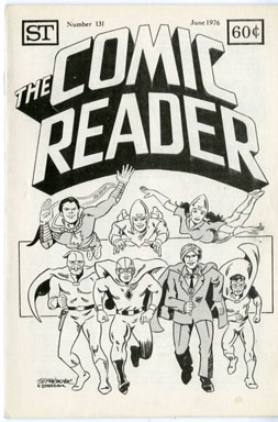 COMIC READER #131 (1976) FANZINE CAPT. MARVEL/IBIS CVR