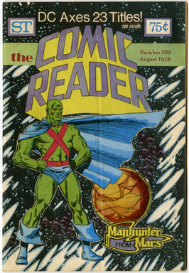 COMIC READER #159 (1978) FANZINE Milgrom MANHUNTER COVER