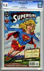 ACTION COMICS #708 (1995) CGC NM/MT 9.8 WHITE Pages