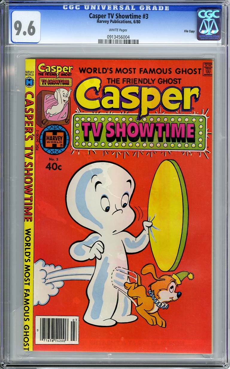 CASPER TV SHOWTIME #3 (1980) CGC NM+ 9.6 WHTpg HIGHEST!