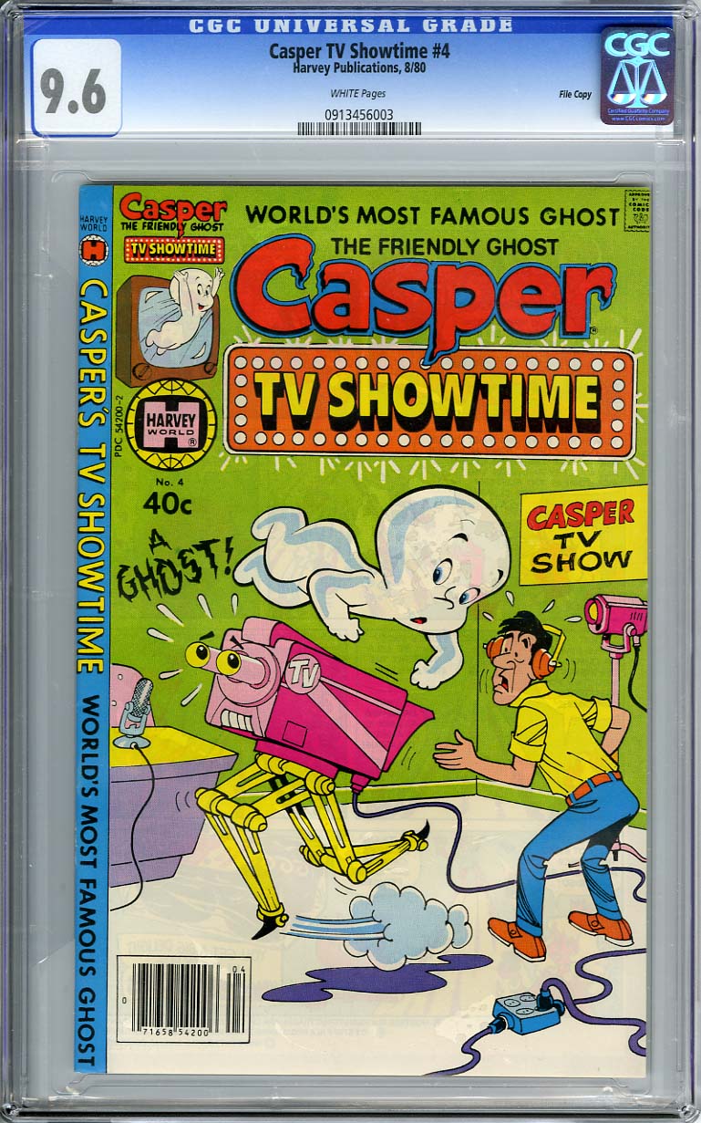 CASPER TV SHOWTIME #4 (1980) CGC NM+ 9.6 WHTpg HIGHEST!