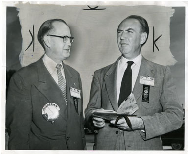 NEWS PHOTO: GOVERNORS CECIL BRUTON / JOHN FRANKS (1954)