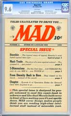 MAD #12 (1954) CGC NM+ 9.6 WHITE Pages GAINES File Copy