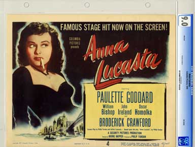 ANNIE LUCASTA (1949) CGC 9.0 LOBBY CARD - TITLE CARD