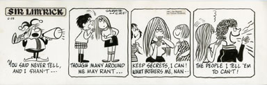 ED NOFZIGER -SIR LIM'RICK DAILY ART 06-28-67 SECRETS