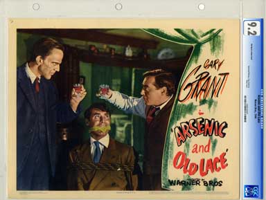 ARSENIC AND OLD LACE (1944) CGC NM- 9.2 LOBBY CARD
