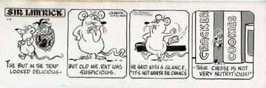 ED NOFZIGER -SIR LIM'RICK DAILY ART 07-03-67 OLD MR RAT