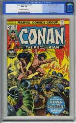 CONAN THE BARBARIAN #59 (1976) CGC NM+ 9.6 OWW Pages
