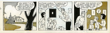 BOB NAYLOR - BIG SISTER DAILY STRIP ORIG ART 4-10-65