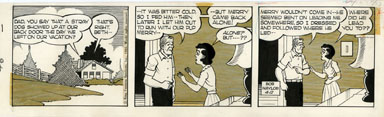 BOB NAYLOR - BIG SISTER DAILY STRIP ORIGINAL ART 4-12-65  