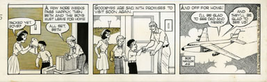BOB NAYLOR - BIG SISTER DAILY STRIP ORIGINAL ART 4-9-65