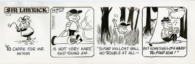 ED NOFZIGER -SIR LIM'RICK DAILY ART 07-12-67 GOLF CADDY