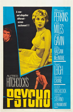 PSYCHO (1960) ONE SHEET MOVIE POSTER - ANTONY PERKINS 