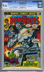 DEFENDERS #5 (1973) CGC NM+ 9.6 OWW Pgs Origin VALKYRIE
