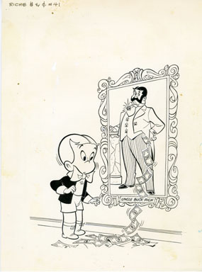 WARREN KREMER - RICHIE RICH DOLLARS AND CENTS #41 ORIG COVER ART 1971