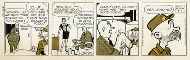 BOB MONTANA - ARCHIE DAILY ORIG ART 3-7-70 SVENSEN