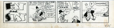ED WHEELAN - FAT & SLAT #2 Pg 25 ORIG ART 1947 FAT/SLAT