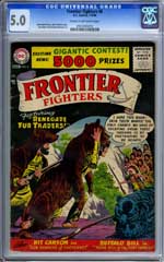 FRONTIER FIGHTERS #6 (1956) CGC FN- 5.0 COW Pages