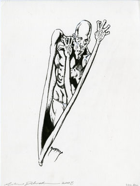 MIKE DUBISCH - LONG ARM ILLUSTRATION ORIGINAL ART 2003