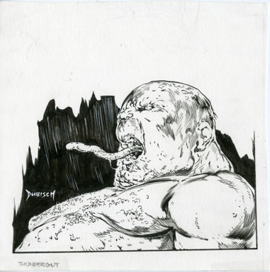 MIKE DUBISCH - THUNDERGUT ILLUSTRATION ORIGINAL ART