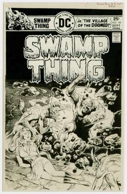 NESTOR REDONDO - SWAMP THING #18 COVER ORIG ART (1975)