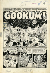 WALLY WOOD - MAD #2 COMPLETE 6-PG STORY ORIG ART GOOKUM!