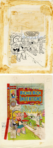 WARREN KREMER - RICHIE RICH INVENTIONS #13 COVER ORIG ART