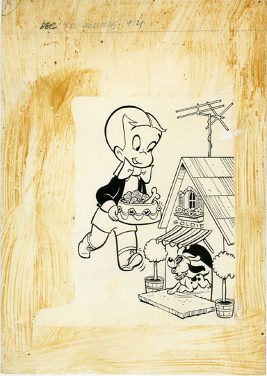 WARREN KREMER - RICHIE RICH MILLIONS #21 COVER ORIG ART