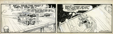 AL CAPP STUDIOS - LI'L ABNER DAILY ORIG ART 12-12-41
