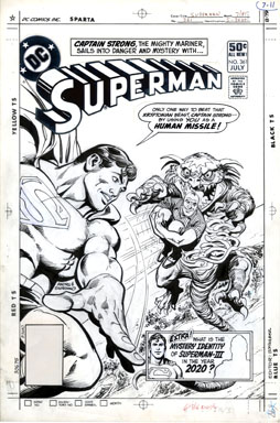 ROSS ANDRU/GIORDANO - SUPERMAN #361 COVER ORIG ART 1981