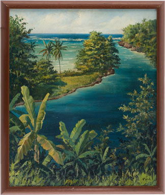 WILLIAM MELVILLE - TROPICAL PARADISE PAINTING ORIG ART