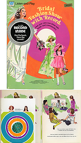 LISTEN-&-PLAY BRIDAL FASHION SHOW w/RECORD PAPER DOLLS