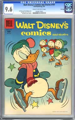WALT DISNEY'S COMICS AND STORIES #197 (1957)CGC NM+ 9.6