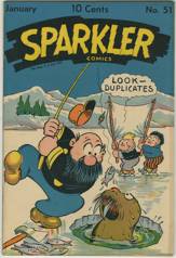 SPARKLER COMICS #51 CAPTAIN & KIDS LOST VALLEY Pedigree