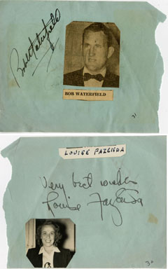 BOB WATERFIELD / LOUISE FAZENDA - SIGNED AUTOGRAPH BOOK