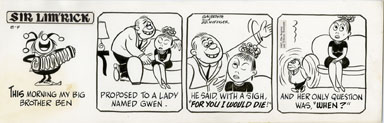 ED NOFZIGER -SIR LIM'RICK DAILY ART 08-04-67 LADY GWEN