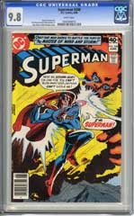 SUPERMAN #348 (1980) CGC NM/MT 9.8 WHITE Pgs CURT SWAN