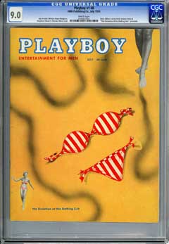PLAYBOY v1 #8 (1954) CGC VF/NM 9.0 WHT Pgs NEVA GILBERT