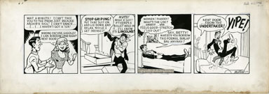 BOB MONTANA - ARCHIE DAILY ORIG ART 2-22-46 / 17th STRIP